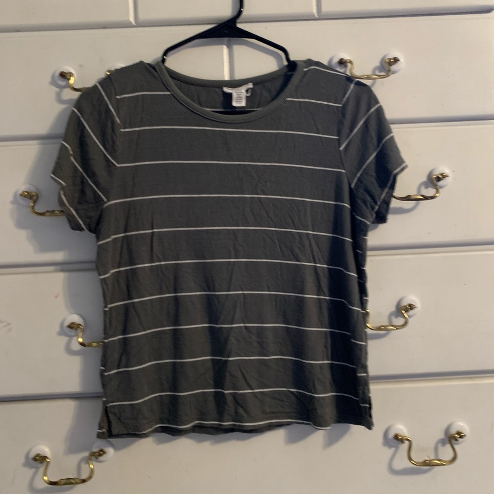 Green Striped shirt